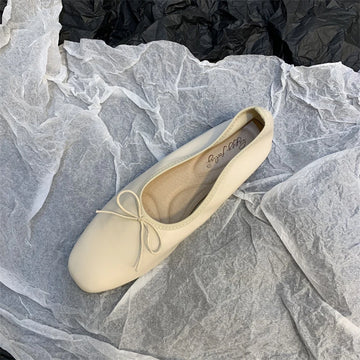Xajzpa  Spring Flats Ballerina Shoes Women Fashion Brand Square Toe Flat Ballet Shoe Female Casual Slip On Loafers zapato
